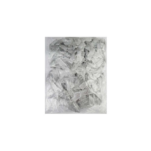 Fiyonk Hazır Satenden Yaldızlı A/G 1Cm - 100 Adet  Gümüş