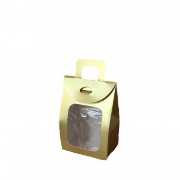 Kına Ve Çerez Çantası Pencereli Karton 7.5X11X4 - 20 Adet Gold Kına Ve Çerez Çantası Pencereli Karton 7.5X11X4 - 20 Adet Gold
