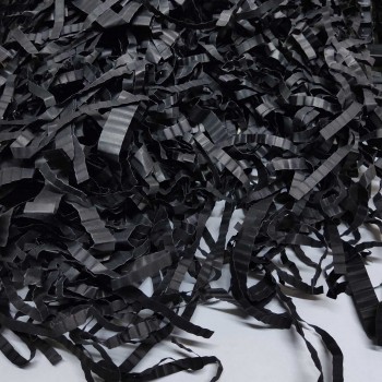 Hediye Zigzag Kırpık Kutu Dolgu Kağıdı 100 GR Siyah Hediye Zigzag Kırpık Kutu Dolgu Kağıdı 100 GR Siyah