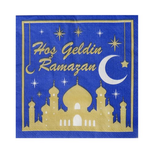 Hoşgeldin Ramazan Yazılı Kağıt Peçete 33X33 CM  - 20 Adet