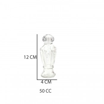 Hürrem Şişe Cam Saray Kapaklı Küçük Boy Vazo 50 CC - 25 Adet Hürrem Şişe Cam Saray Kapaklı Küçük Boy Vazo 50 CC - 25 Adet