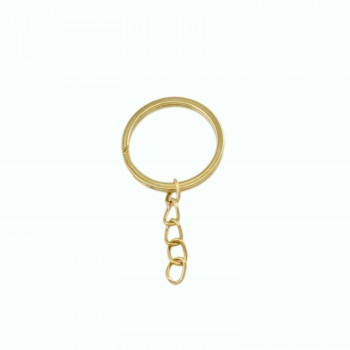 Anahtarlık Halkası Zincirli 5 Cm - 1000 Adet Gold Anahtarlık Halkası Zincirli 5 Cm - 1000 Adet Gold