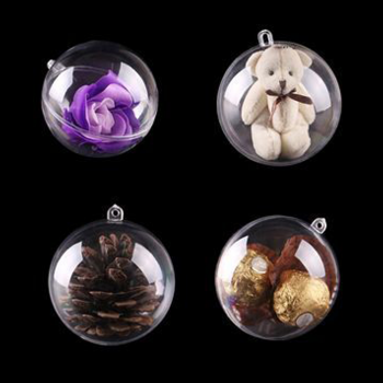 Şeffaf Mika Küre Top 8 CM - 20 Adet Şeffaf Mika Küre Top 8 CM - 20 Adet