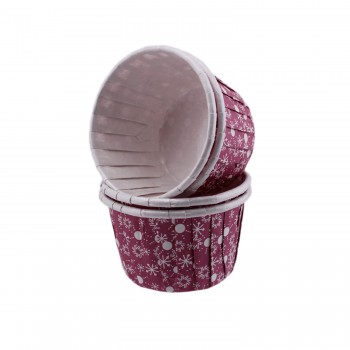 Cupcake Kalıbı Orta Boy 50*39 MM KAR DESENLİ - 100 Adet Mor Cupcake Kalıbı Orta Boy 50*39 MM KAR DESENLİ - 100 Adet Mor