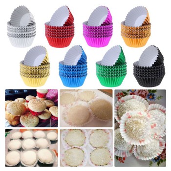 Metalik Folyo Cupcake Kalıbı Muffin Pet Kapsül No:3 - 150 Adet Karışık Renk Metalik Folyo Cupcake Kalıbı Muffin Pet Kapsül No:3 - 150 Adet Karışık Renk