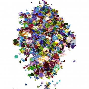 Epoksi Reçine Dolgusu Karışık Glitter Doldu Malzemesi  Figür 100 GR  Emoji