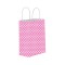 Kağıt Hediye Çantası Puantiyeli Battal Boy 31X41 CM - 25 Adet  Puantiyeli Pembe