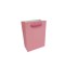 İp Saplı Karton Çanta Minik Boy Düz Renk 13.8X10X5 CM - 25 Adet   Pembe