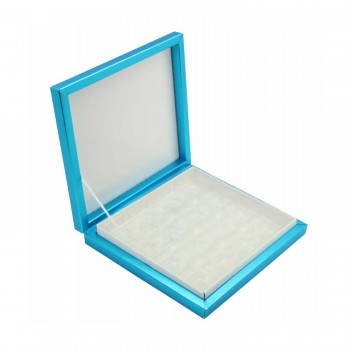 Karton Çikolata Kutusu 9 lu Separatörlü 18X19 CM Mavi Karton Çikolata Kutusu 9 lu Separatörlü 18X19 CM Mavi