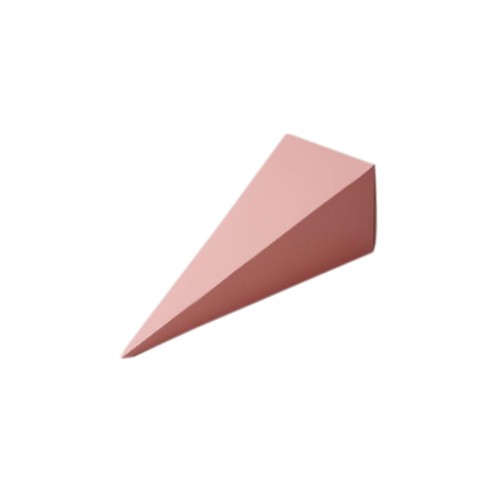 Karton Şeker Külahı Düz Renk 6x6x15.5 - 25 Adet  Pembe