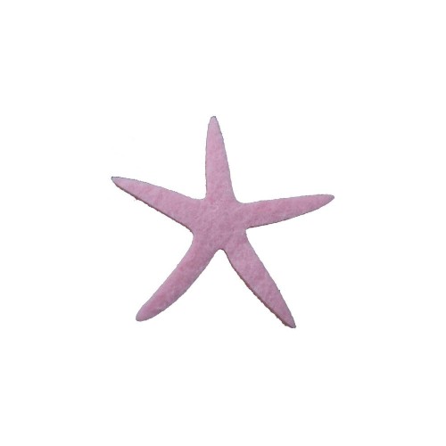 Keçeden Deniz Yıldızı - 50 Adet  Pembe