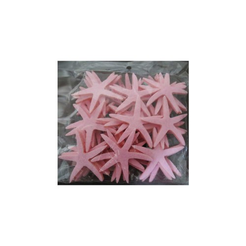 Keçeden Deniz Yıldızı - 50 Adet  Pembe