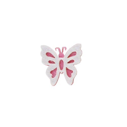 Keçeden Kelebek - 50 Adet  Pembe