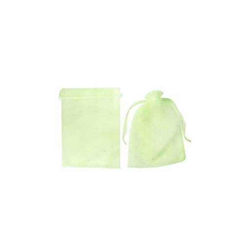Kına Çerez Kesesi Taşlı Büyük Boy 28X40 Cm - 20 Adet  Krem