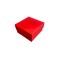 Komple Karton Kutu Düz Renk 10X10x5 CM  - 25 Adet  Kırmızı