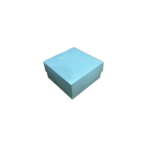 Komple Karton Kutu Düz Renk 10X10x5 CM  - 25 Adet  Mavi