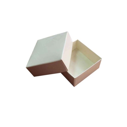 Komple Karton Kutu 5X5X2.2 CM - 50 Adet  Krem