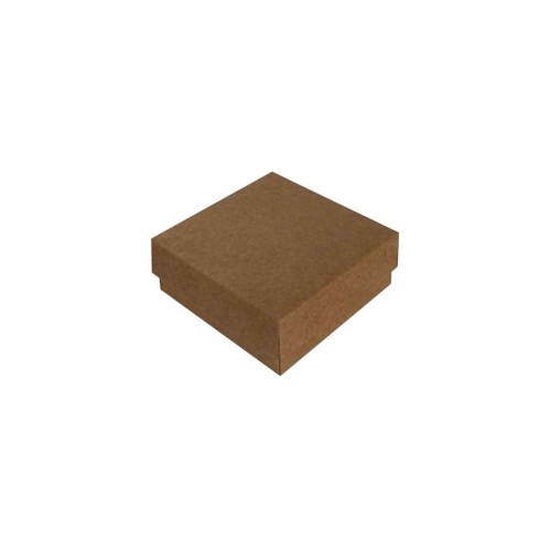 Komple Karton Kutu Düz Renk 7X7X2.2 CM - 25 Adet  Kraft