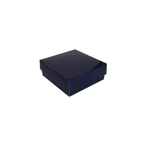 Komple Karton Kutu Düz Renk 7X7X2.2 CM - 25 Adet  Lacivert
