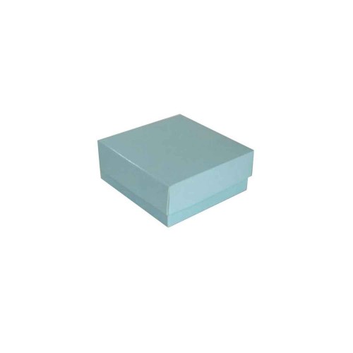 Komple Karton Kutu Düz Renk 7X7X2.2 CM - 25 Adet  Mavi