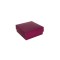 Komple Karton Kutu Düz Renk 9X9X3 CM - 25 Adet  Mor