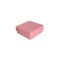 Komple Karton Kutu Düz Renk 8X8X3 CM - 25 Adet  Pembe