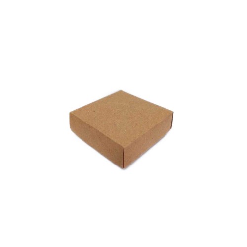 Komple Karton Kutu Düz Renk 6X6X2.5 CM - 25 Adet  Kraft
