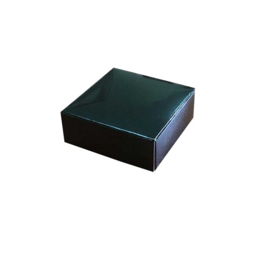 Komple Karton Kutu Düz Renk 6X6X2.5 CM - 25 Adet  Siyah