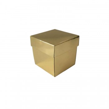 Komple Karton Kutu Düz Renk 6X6X6 CM - 25 Adet Gold Komple Karton Kutu Düz Renk 6X6X6 CM - 25 Adet Gold