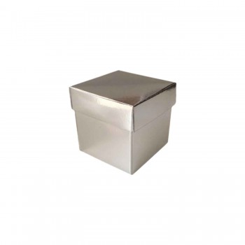 Komple Karton Kutu Düz Renk 6X6X6 CM - 25 Adet Gümüş Komple Karton Kutu Düz Renk 6X6X6 CM - 25 Adet Gümüş