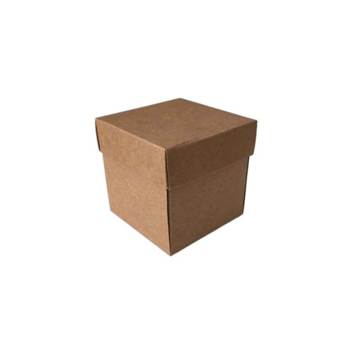Komple Karton Kutu Düz Renk 6X6X6 CM - 25 Adet  Kraft