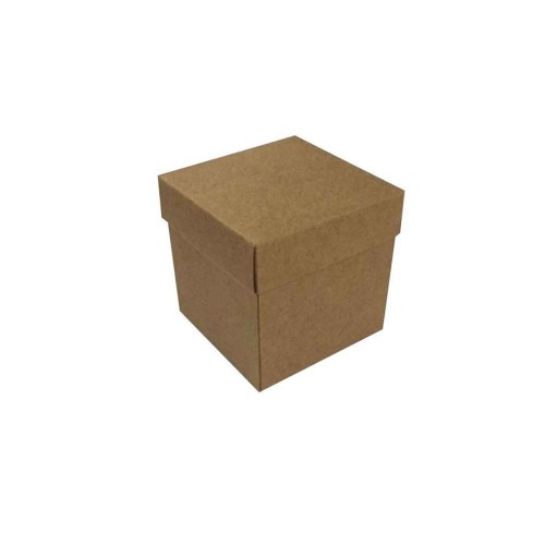 Komple Karton Kutu Düz Renk 7X7X7 CM - 25 Adet  Kraft