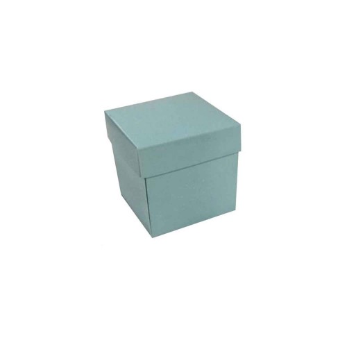 Komple Karton Kutu Düz Renk 7X7X7 CM - 25 Adet  Mavi