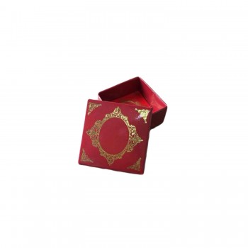 Komple Karton Kutu Saray Desen Gold Yaldız 4X4X2 CM - 50 Adet  Bordo