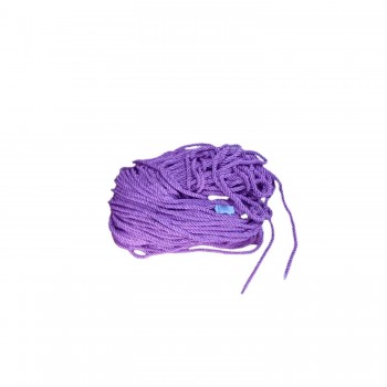 Kordon İp Sarmanlı Kalın 5 Mm Örgü İp - 50 Metre  Mor