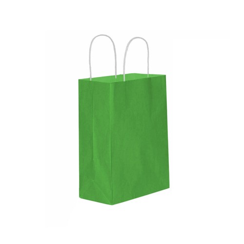 Kağıt Hediye Çantası Düz Renk Battal Boy 31X41 CM - 25 Adet  Koyu Yeşil
