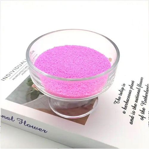 Kristal Tozu Boncuk Vanilya Kokulu Parafin - Mum Yapım Malzemesi  - 500 Gram  Pembe