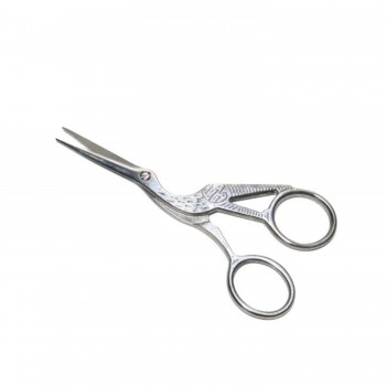 Metal  Makas Sade Süslenmemiş Kuğu Modeli Söz Nişan Makası   Gümüş