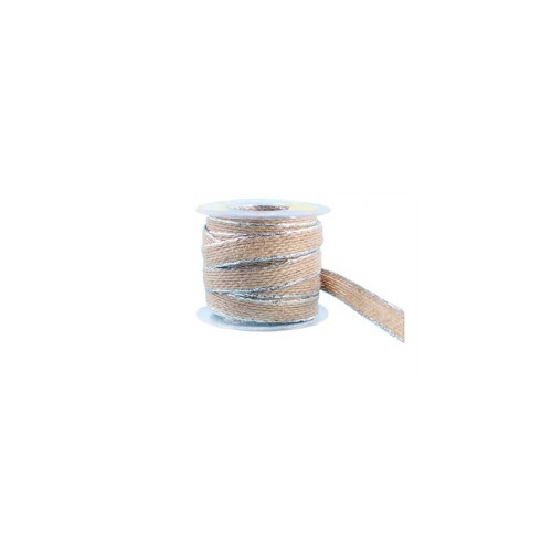 Kanaviçe Kurdele Kenarı Şeritli 4 Mm - 10 Metre  Gümüş