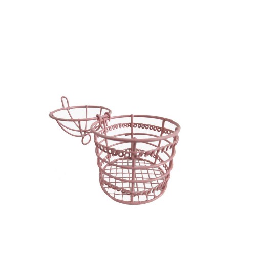 Kuş Kafesi Yeni Telden 10 Adet  Pembe