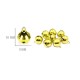 Metal Çıngırak Zil  1 CM - 50 Adet  Gold