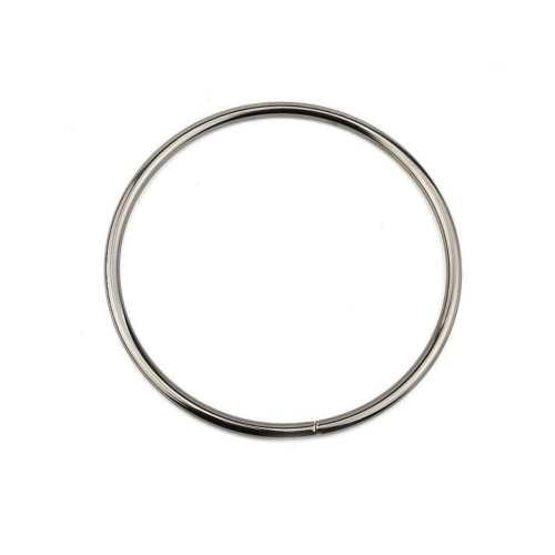 Metal Halka Çanta Halkası 5 CM - 25 Adet  Gümüş