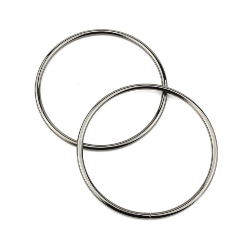 Metal Halka Çanta Halkası 5 CM - 25 Adet  Gümüş