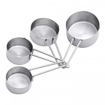 Metal Paslanmaz Ölçü Kaşıkları Ölçek Seti 4 Lü Metal Paslanmaz Ölçü Kaşıkları Ölçek Seti 4 Lü