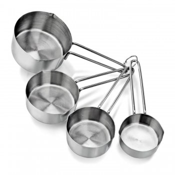 Metal Paslanmaz Ölçü Kaşıkları Ölçek Seti 4 Lü