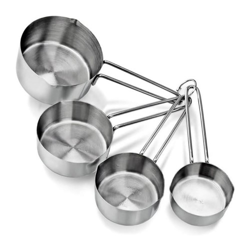 Metal Paslanmaz Ölçü Kaşıkları Ölçek Seti 4 Lü Metal Paslanmaz Ölçü Kaşıkları Ölçek Seti 4 Lü