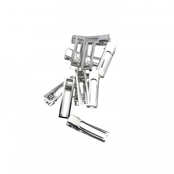 Metal Toka Epoksi Tokası   Köşeli Model - 4 Adet   Gümüş