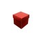 Metalize Parlak Komple Karton Kutu Düz Renk 6X6X6 CM - 25 Adet  Kırmızı