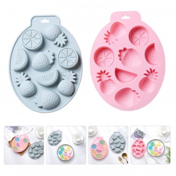 Silikon Meyve Figürleri Şeker Hamuru Ve Jelibon Kalıbı 9 Lu