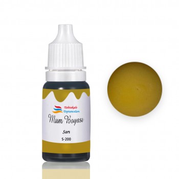 Mum Boyası Sıvı Pigment Boya 20 ML Sarı - S200 Mum Boyası Sıvı Pigment Boya 20 ML Sarı - S200